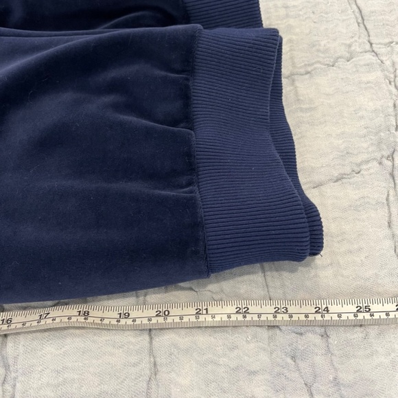 Lauren Ralph Lauren Velour Velvet Jacket Womens Large Blue Gold Buttons Comfy - Picture 9 of 10